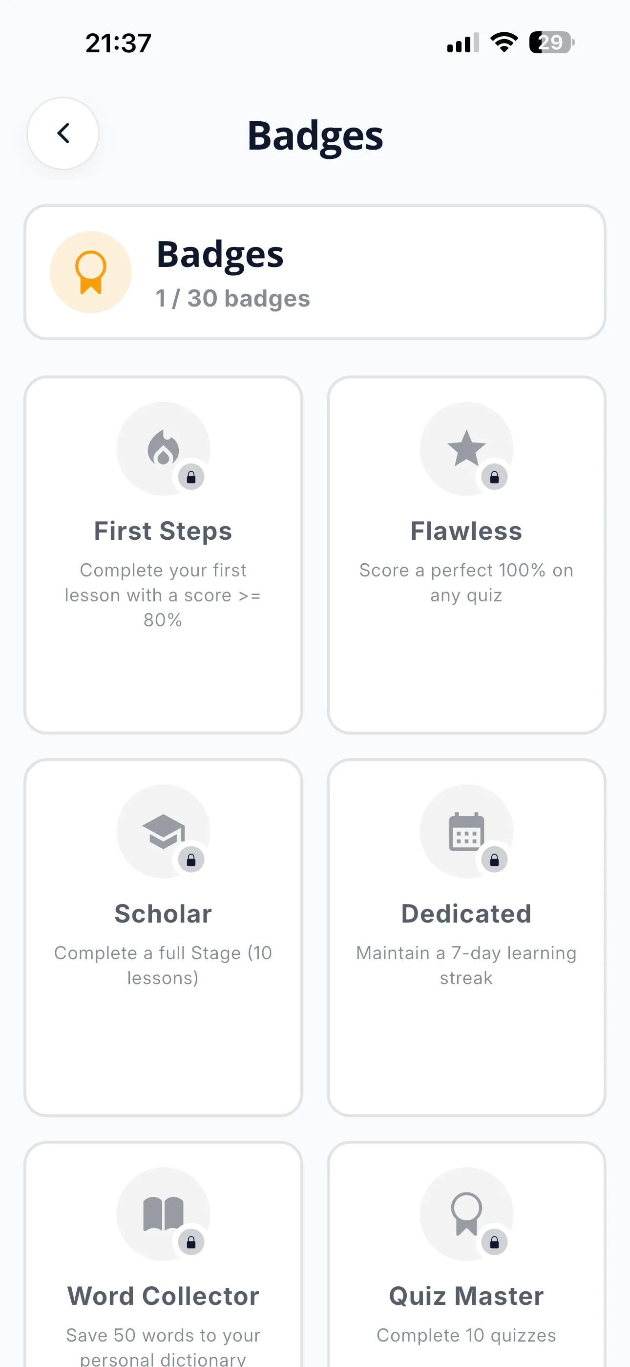FM Dictionary Badges